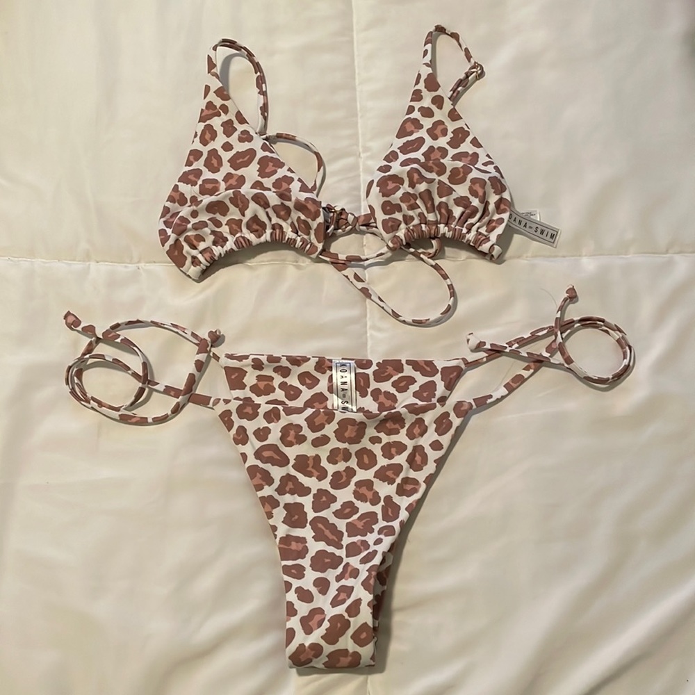 KOANA SWIM LEIA TRIANGLE SET MAUVE CHEETAH